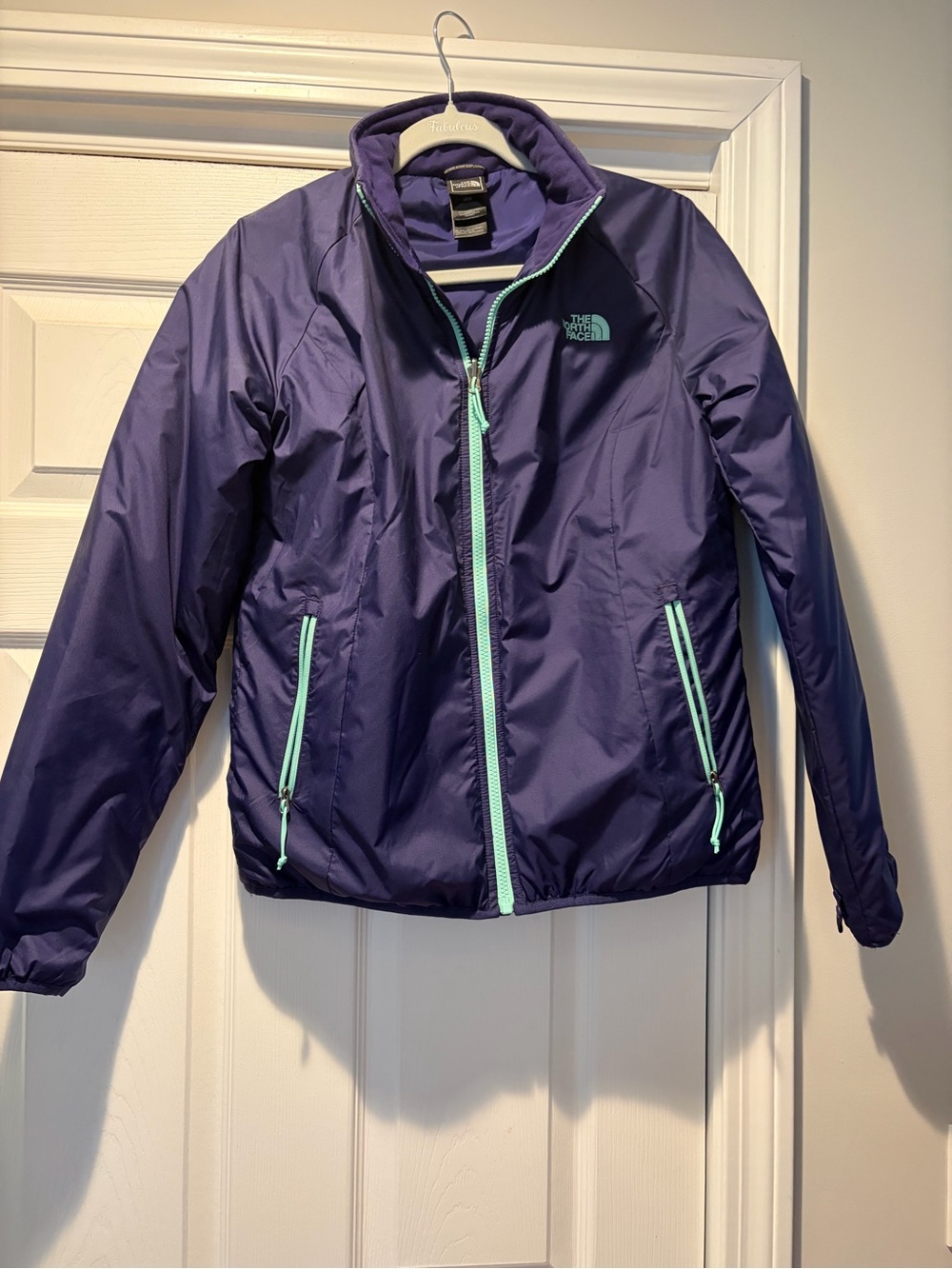 The North Face Purple Women’s  Jacket with Mint Trim